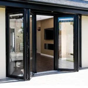 Custom Aluminum Thermally Broken Sliding Folding Glass Door for Houses