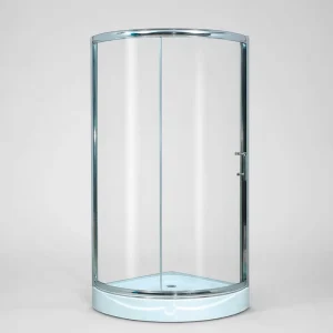Custom Arc-Shape Sliding Shower Cabin Enclosure with Tempered Glass Sliding Door