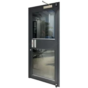 Custom Commercial Aluminium Swing Entry Door Storefront Aluminium Swing Door