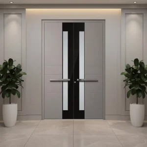 Custom Composite Exterior Security Front Entry Door for Residential Villas and Houses