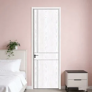 Custom Composite Pine Wood Interior Door, Solid Wood, Contemporary Style