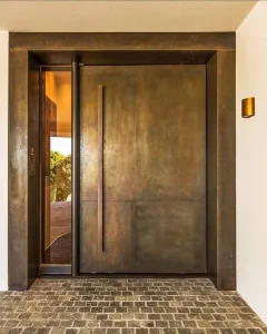 Custom Copper Metal Entrance Door for Villa House