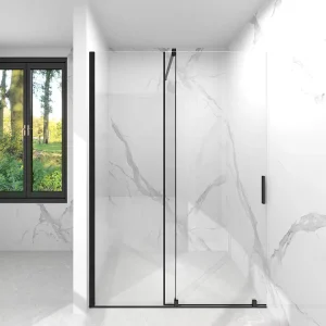 Custom Design Shower Enclosure Aluminum Frame Single Sliding Shower Door easy clean glass available