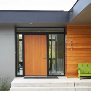 Custom European-style Carved Solid Wood Entry Doors for Villas