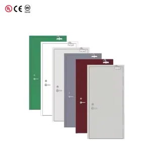 Custom Fireproof Steel Doors Waterproof Thermal Insulation Commercial Grade Security