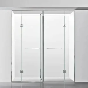 Custom Hinge-Operated Sliding Shower Doors for Home Bathrooms