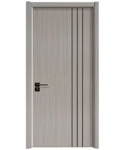 Custom Indoor MDF Wood Single Flush Door for Homes and Hotels