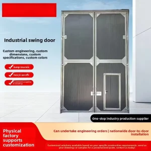 Custom Insulated Galvanized Steel Industrial Sliding Door with Heat and Sound Insulation for Warehouse