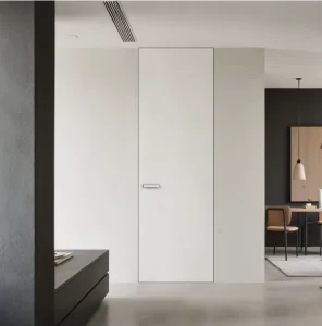 Custom Invisible Flush Mounted Modern Secret Room Wooden Doors for Bedroom Hotel Use Internal Concealed Frameless Hidden Door