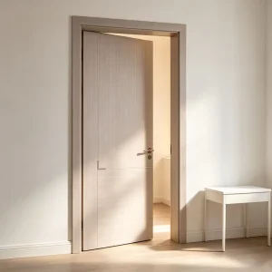 Custom MDF Swing Apartment Entrance Door Panels CE Certified UL Fire-Rated Scratch- and Wear-Resistant