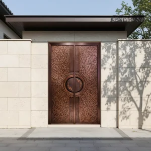 Custom Made Copper Swing Door with Soundproof and Anti-Theft Features