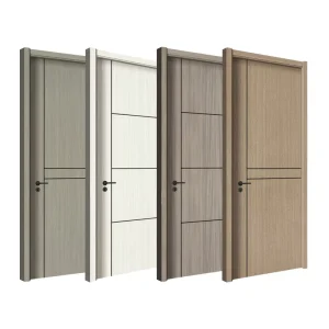 Custom Melamine Solid Wood Composite MDF Interior Door for House