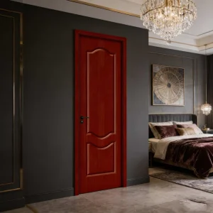 Custom Minimalist Oak Wood Composite Interior Door, Eco-Friendly Material