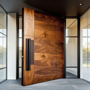 Custom Modern Carved Aluminum Alloy Villa Entrance Door Main Gate