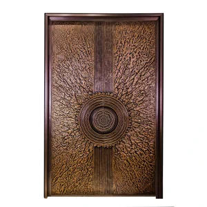 Custom Modern Copper Villa Main Gate and Metal Security Entry Door