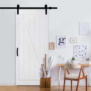 Custom Modern Design WPC Entrance Door Waterproof Living Room Bathroom Bedroom Composite Interior Solid Wood