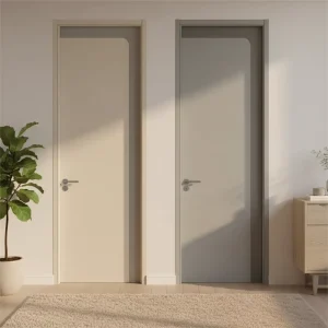 Custom Modern Indoor Wood Single Door for Home, Hotel, or House Interior