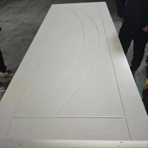 Custom Modern Indoor Wood Single MDF Flush Door for Home, Hotel, or House Interior