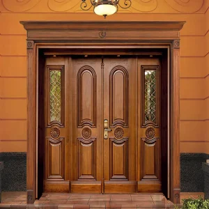 Custom Modern Large Solid Wood Slab Door for Exterior Main Entrance