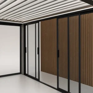 Custom Modern Narrow Bezel Aluminum Profile Glass Sliding Doors with Waterproof Design for Interior Partition and Bathroom