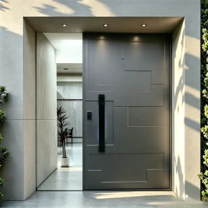 Custom Modern Security Front Pivot Doors Weather-Resistant Soundproof Entry Doors for Villa House
