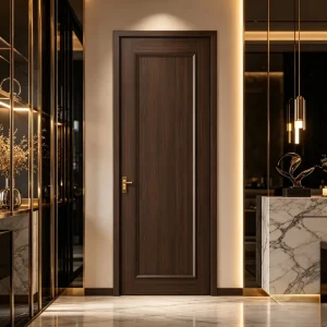 Custom Modern Simple Interior Composite Water-Resistant Finished Door for Bedroom Office Hotel Villa Apartment