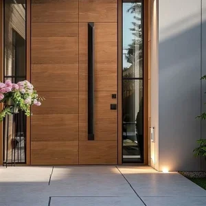 Custom Modern Single Steel Exterior Security Entrance Door for House