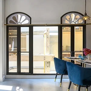 Custom Modern Thermal Break Aluminum Alloy Casement Door Broken Bridge Sealed Sound Insulation System Door
