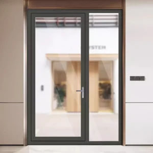 Custom Modern Thermal Break Aluminum Alloy Casement Door Broken-Bridge Sealed Sound Insulation System Door