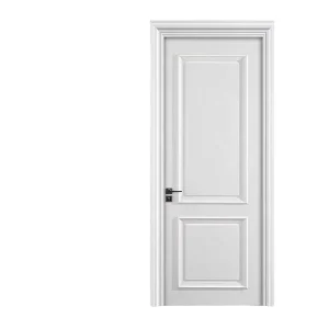 Custom Modern Waterproof Solid Wood Composite Interior Door with Glued-Board Construction and Nylon Screen