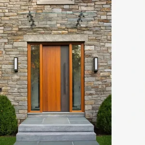 Custom Modern Wood Exterior Entrance Door for Homes