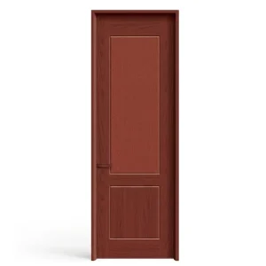 Custom Oak and Walnut Solid Wood Soundproof Interior Door for Office, Bedroom, or Villa