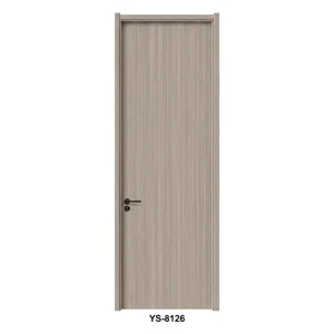 Custom Paint-Free Solid Wood Interior Door Sound-Insulating Aldehyde-Free Lacquer-Free Finish for Bathroom and Bedroom