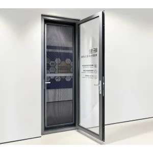 Custom Patio Aluminum Tempered Glass Hinged Swing Door