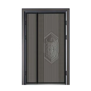 Custom Pattern Modern Anti-Theft Security Door with Exterior Steel Entrance