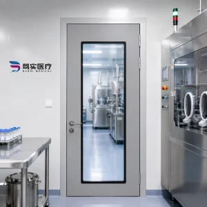 Custom Pharmaceutical Laboratory Wood-Grain Manual Single-Leaf Ward Door, Supplier