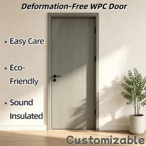 Custom Pre-Hung WPC Composite Anti-Termite Moisture-Proof Interior Door for Real Estate