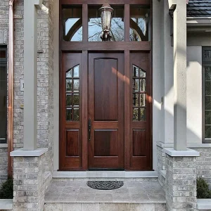 Custom Primer-Moulded MDF Single-Leaf Exterior Door with Modern Design