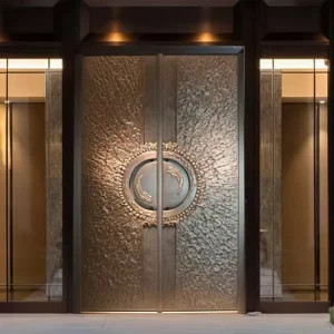 Custom Pure Copper Villa Entrance Gate Large European-Style Modern Cast Door