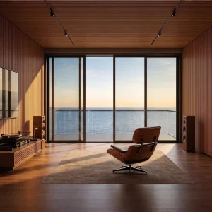 Custom Single Glass Narrow-Frame Commercial Non-Thermal-Break Aluminum Sliding Patio Door for Balcony and Villa