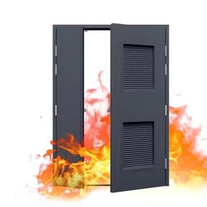 Custom Single-Leaf Fireproof Steel Interior Emergency Exit Door for Hotels