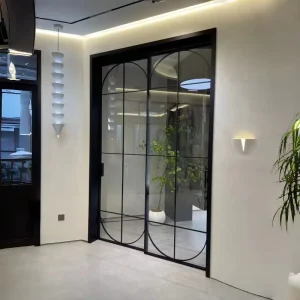 Custom-Size Aluminum Alloy Sliding Door with Double-Glazed Tempered Glass, Waterproof Sound Insulation, and Minimalist Design