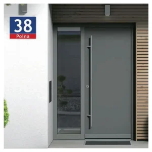 Custom Size Aluminum Security Entrance Door Soundproof Thermal Insulated House Front Entry Door