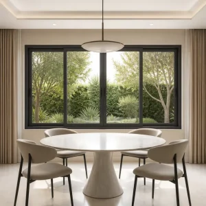 Custom Size Aluminum Sliding Window with Screen
