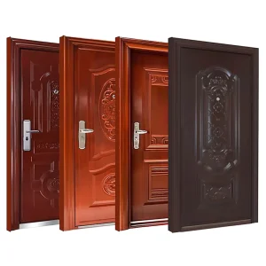 Custom Size Anti-Theft Steel Exterior Home Entry Door, CE/UL Certified, Fireproof, for Apartment Entrances