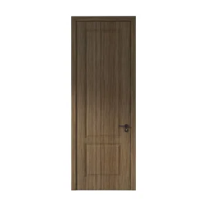 Custom Size Dark Paint Free MDF Panel Interior Room Door for Residential Apartment Bathroom & Living Room Use