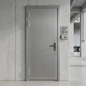 Custom-Size Industrial Hollow Metal Steel Security Fireproof Door for Factory, Workshop, and Warehouse Use