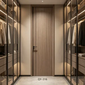Custom-Size MDF Single-Leaf Interior Door with Soundproof and Fireproof Features