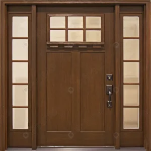Custom Solid Wood French Style Modern Entrance Door for Villa Hotel