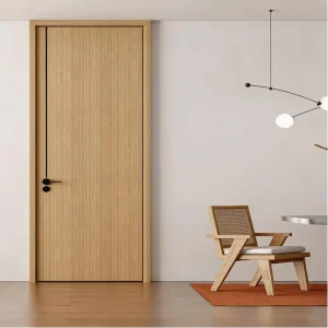 Custom Solid Wood Interior Door 8 Feet Paint Colors Modern Slab Design For Bedroom